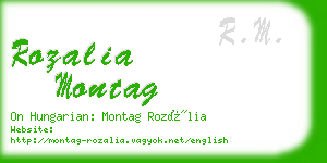 rozalia montag business card